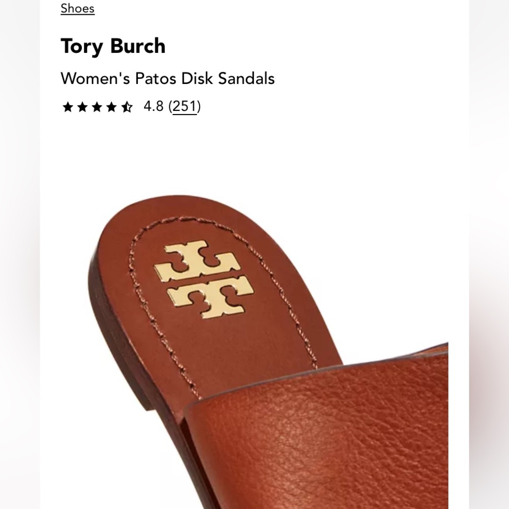 TORY BURCH MEDALLION SANDALS - Picture 6 of 8